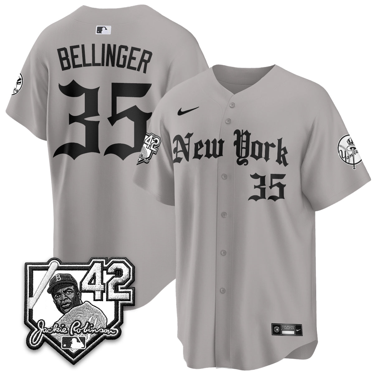 New York Yankees 2026 Jackie Robinson Day Gothic Vapor Limited Jersey - Stitched