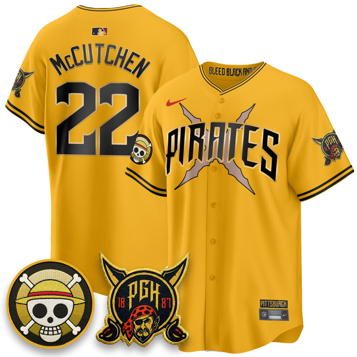 Pittsburgh Pirates 2026 City Connect x OP Vapor Limited Jersey - Stitched