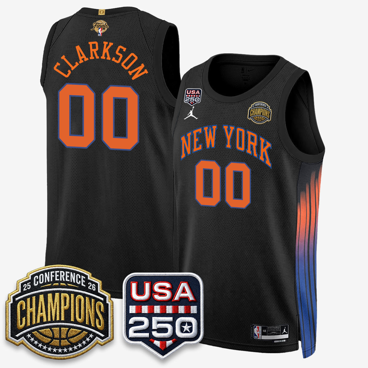 New York Knicks 2026 Basketball Eastern Conference Champions City Edition Jersey V2- Stitched-Cuztomshoes