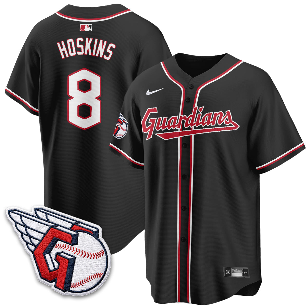 Cleveland Guardians 2026 Black Out Style Limited Vapor Jersey - Stitched