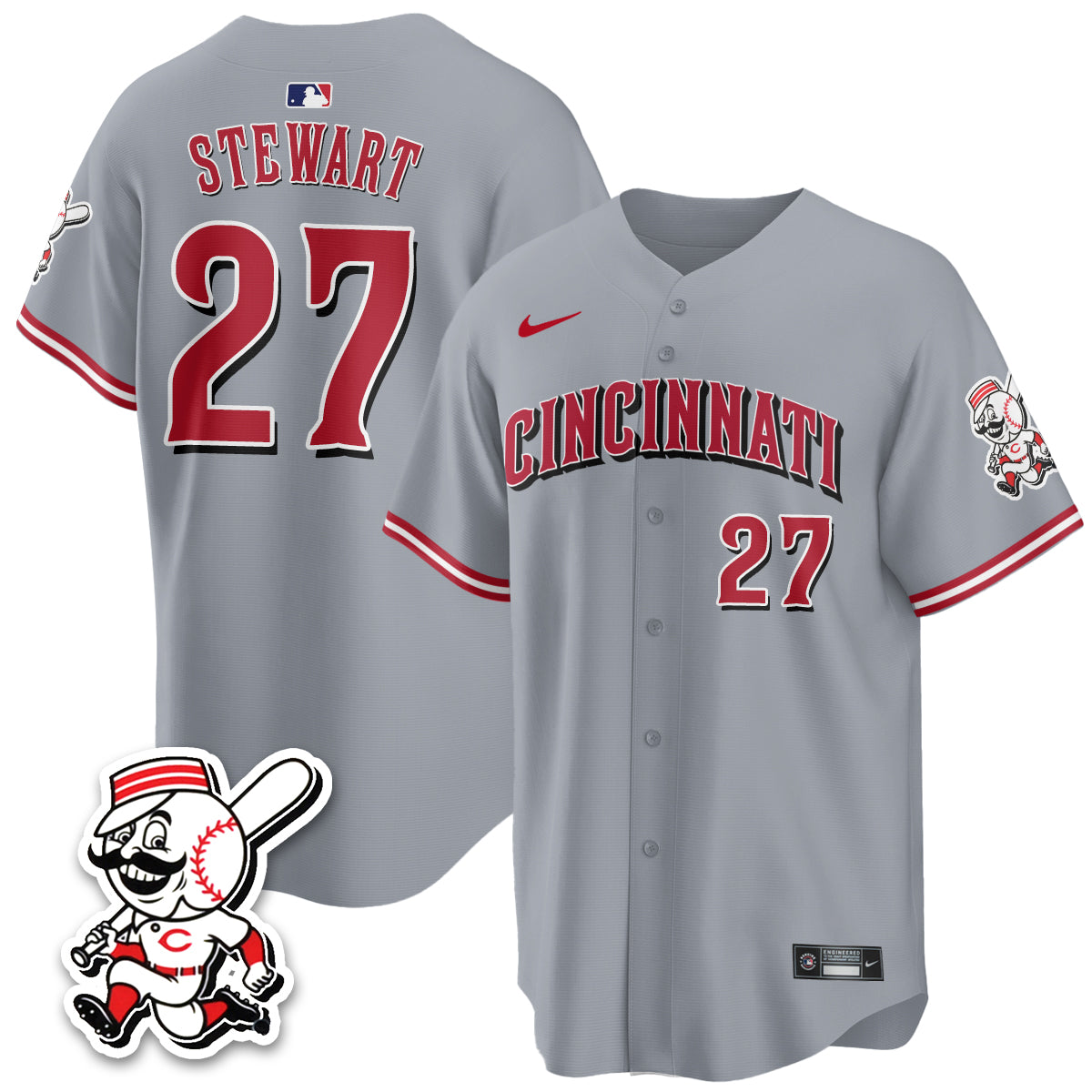 Cincinnati Reds 2026 City Connect Limited Vapor Jersey - Stitched