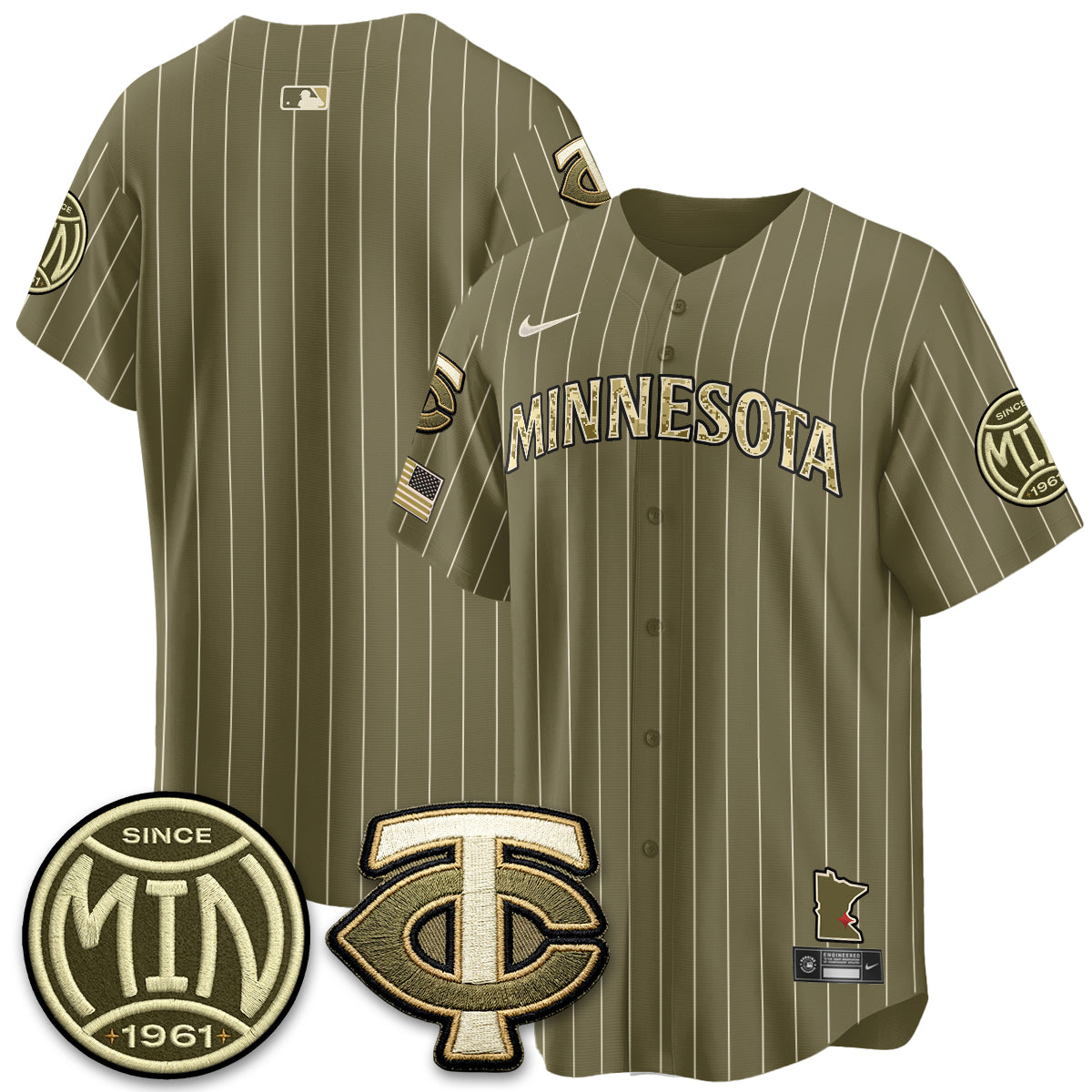 Minnesota Twins 2026 Armed Forces Day Jersey - Stitched