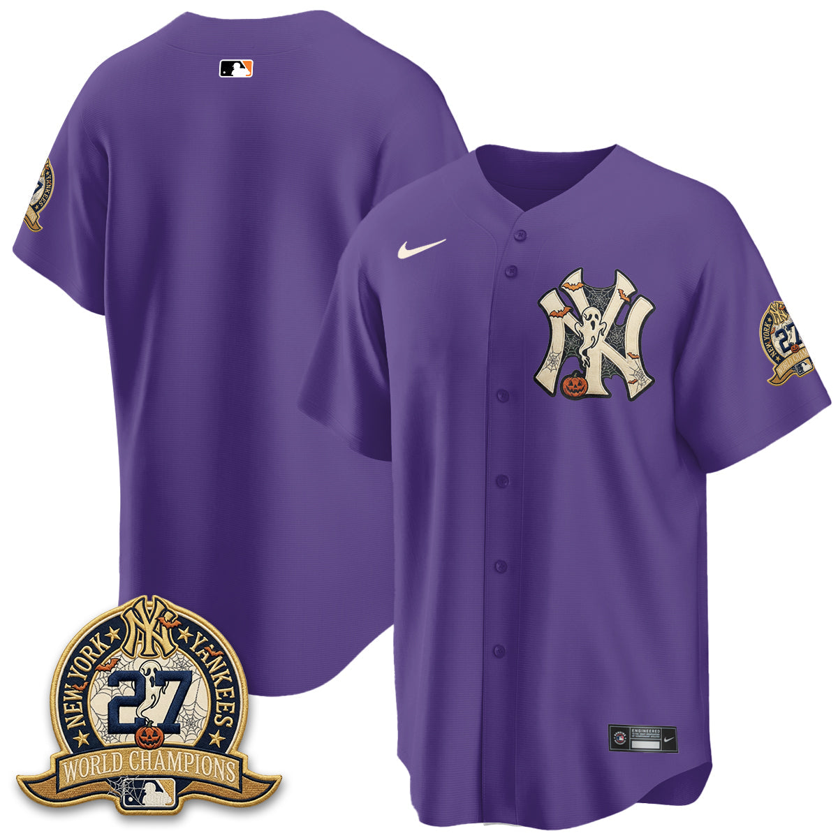 New York Yankees Halloween 2026 Vapor Limited Jersey - Stitched