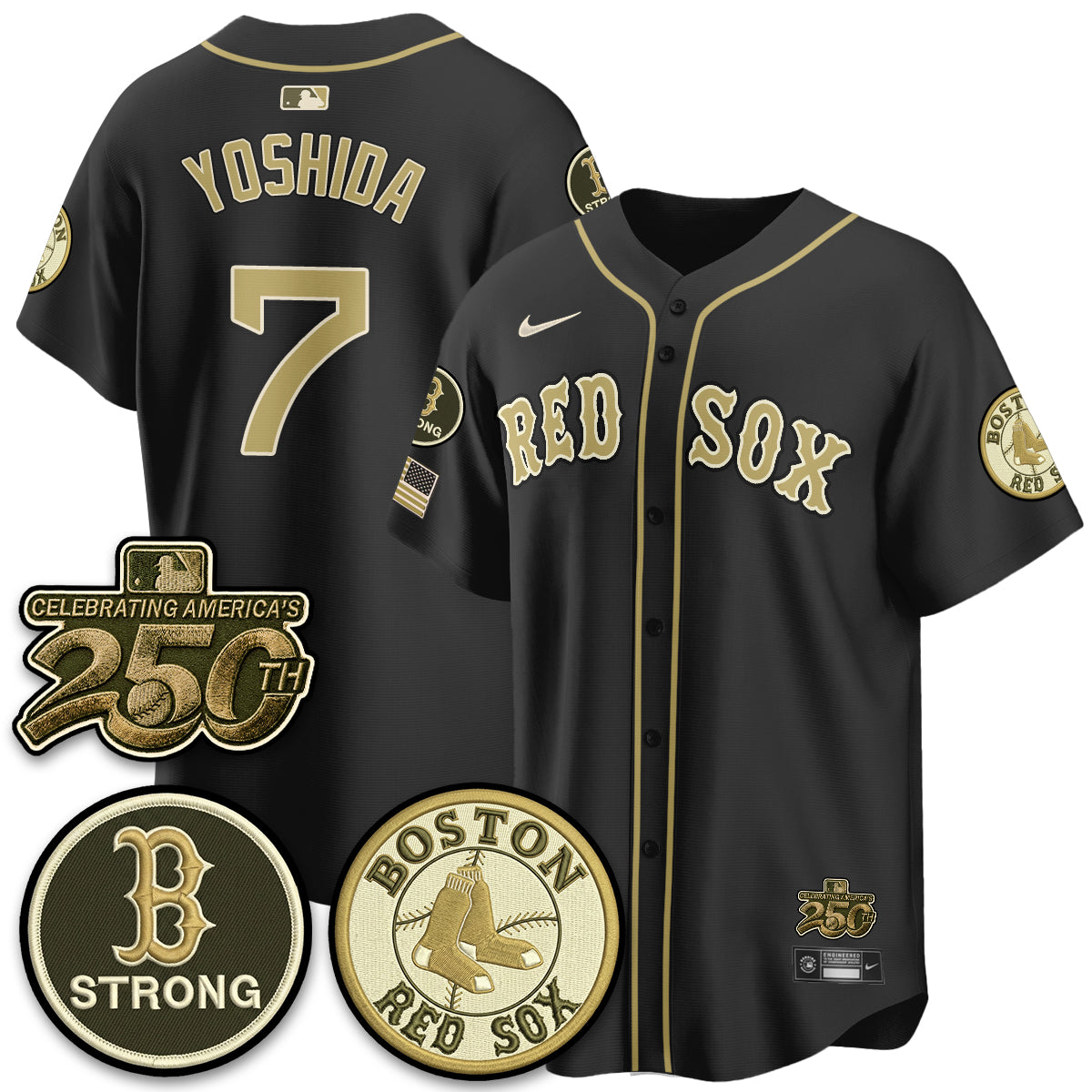 Boston Red Sox 2026 Armed Forces Day Jersey V2 - Stitched