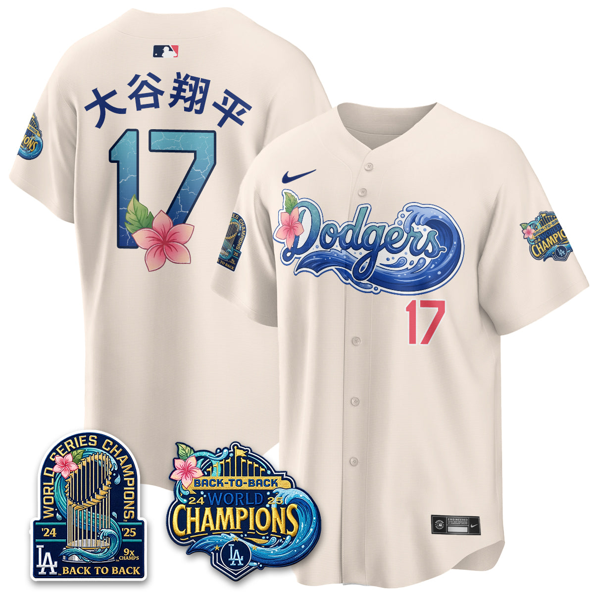 Los Angeles Dodgers Aloha Spirit Vapor Limited Jersey - Stitched-Cuztomshoes