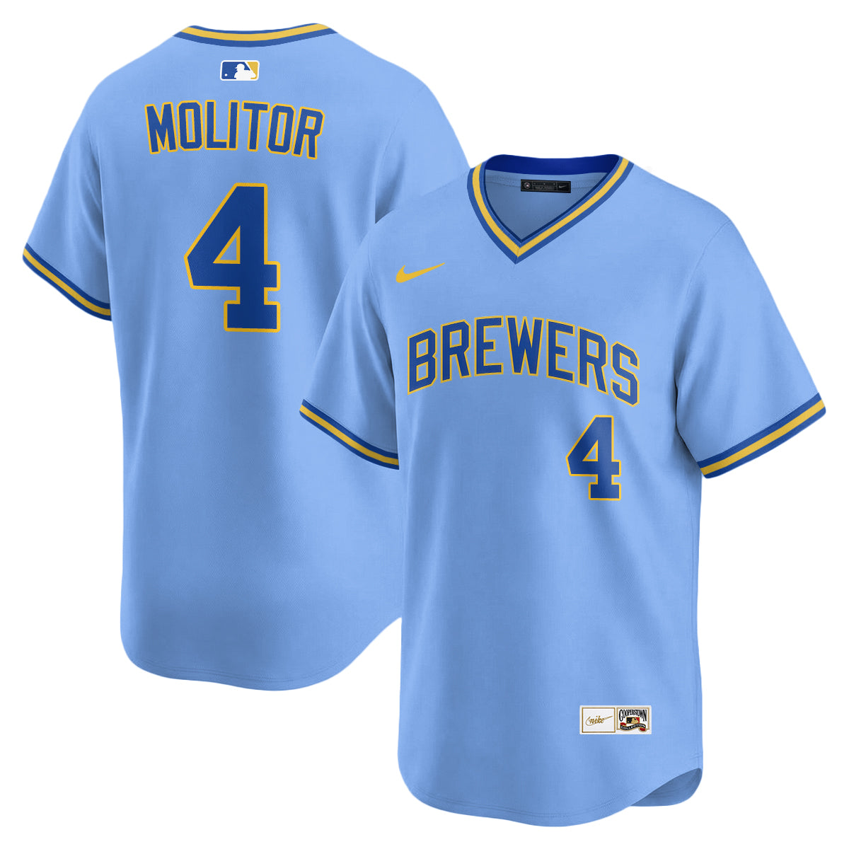 Milwaukee Brewers "Legacy Edition" Vapor Jersey - Stitched-Cuztomshoes