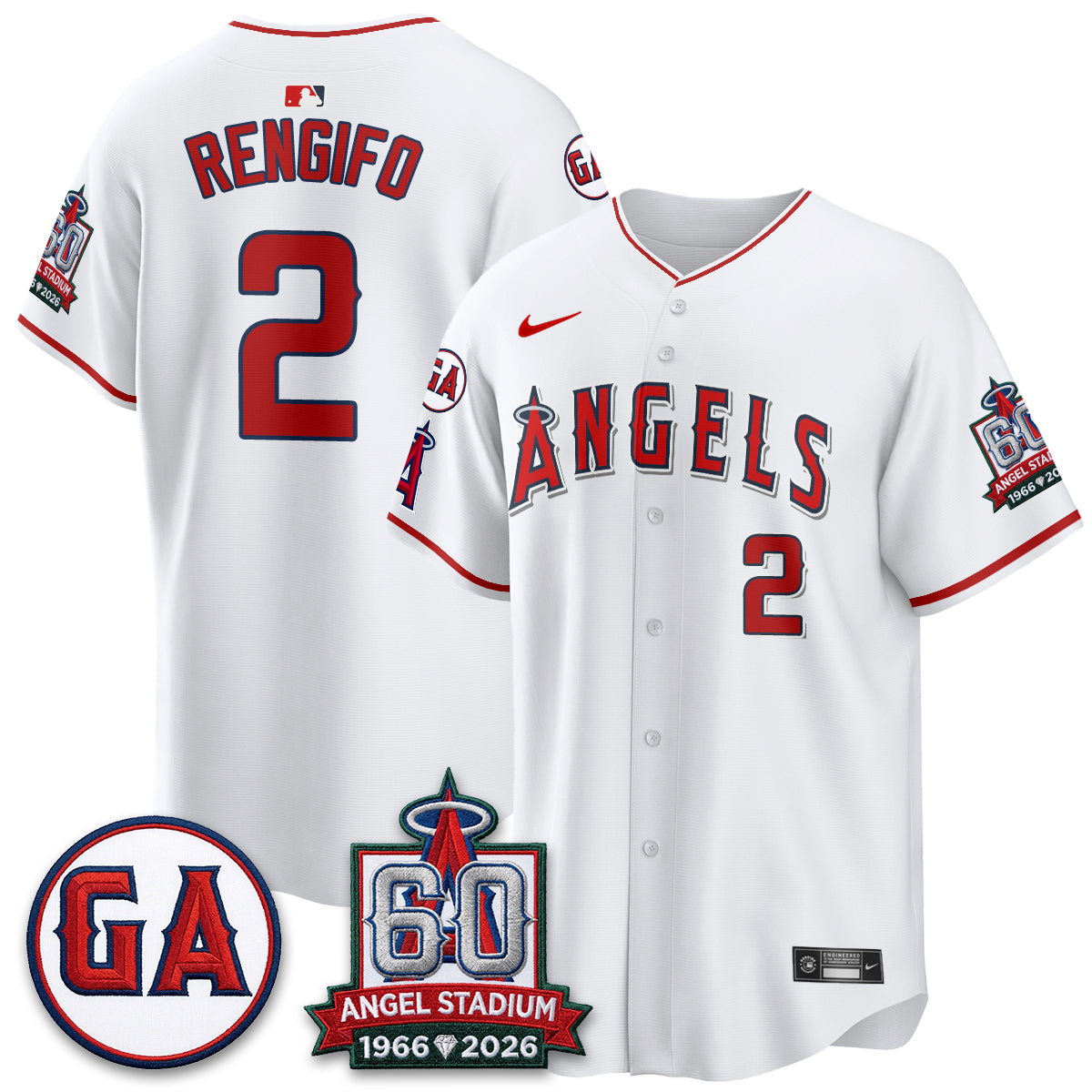 Los Angeles Angels 60th Anniversary Vapor Jersey - Stitched V3-Cuztomshoes