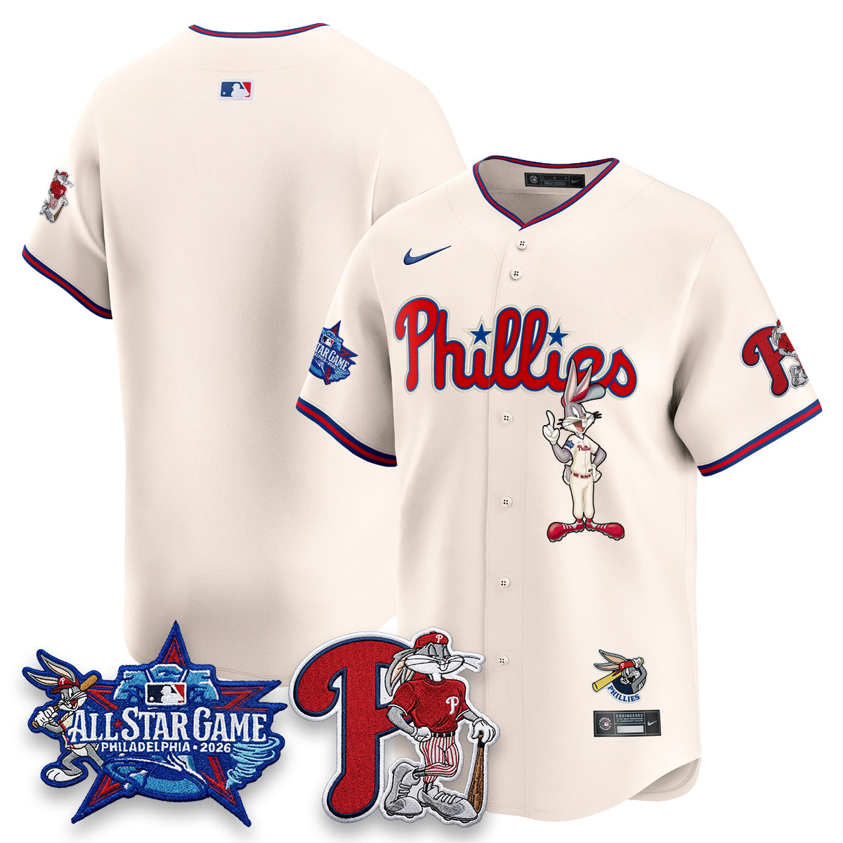 Philadelphia Phillies x Bunny Vapor Premier Limited Jersey - Stitched