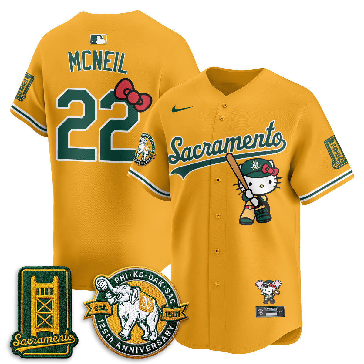 Athletics x Meow KT 2026 Vapor Limited Jersey - Stitched