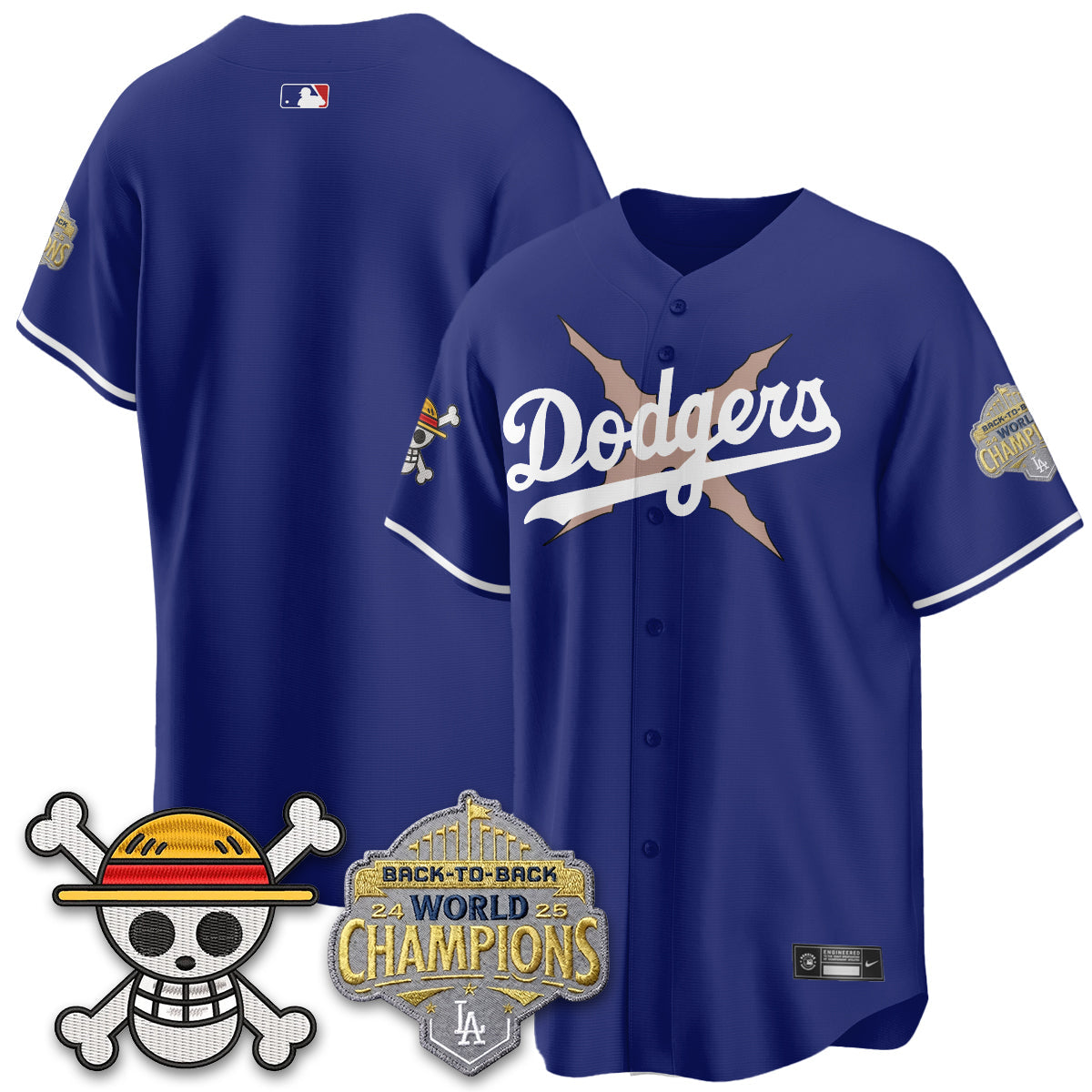 Los Angeles Dodgers x OP Vapor Jersey -Stitched V2-Cuztomshoes