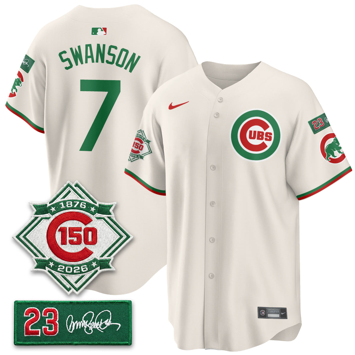 Chicago Cubs Limited Mexico Jersey - 150th Anniversary + Ryne Sandberg Tribute Patch Stitched