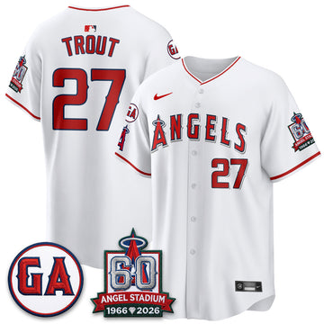 Los Angeles Angels 60th Anniversary Vapor Jersey - Stitched V3-Cuztomshoes