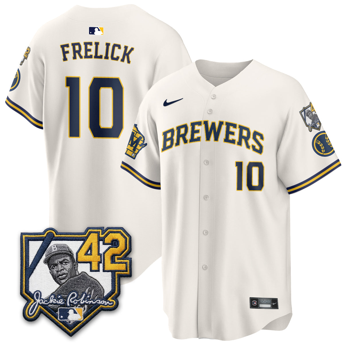 Milwaukee Brewers 2026 New Era Vapor Limited Jersey - Stitched-Cuztomshoes