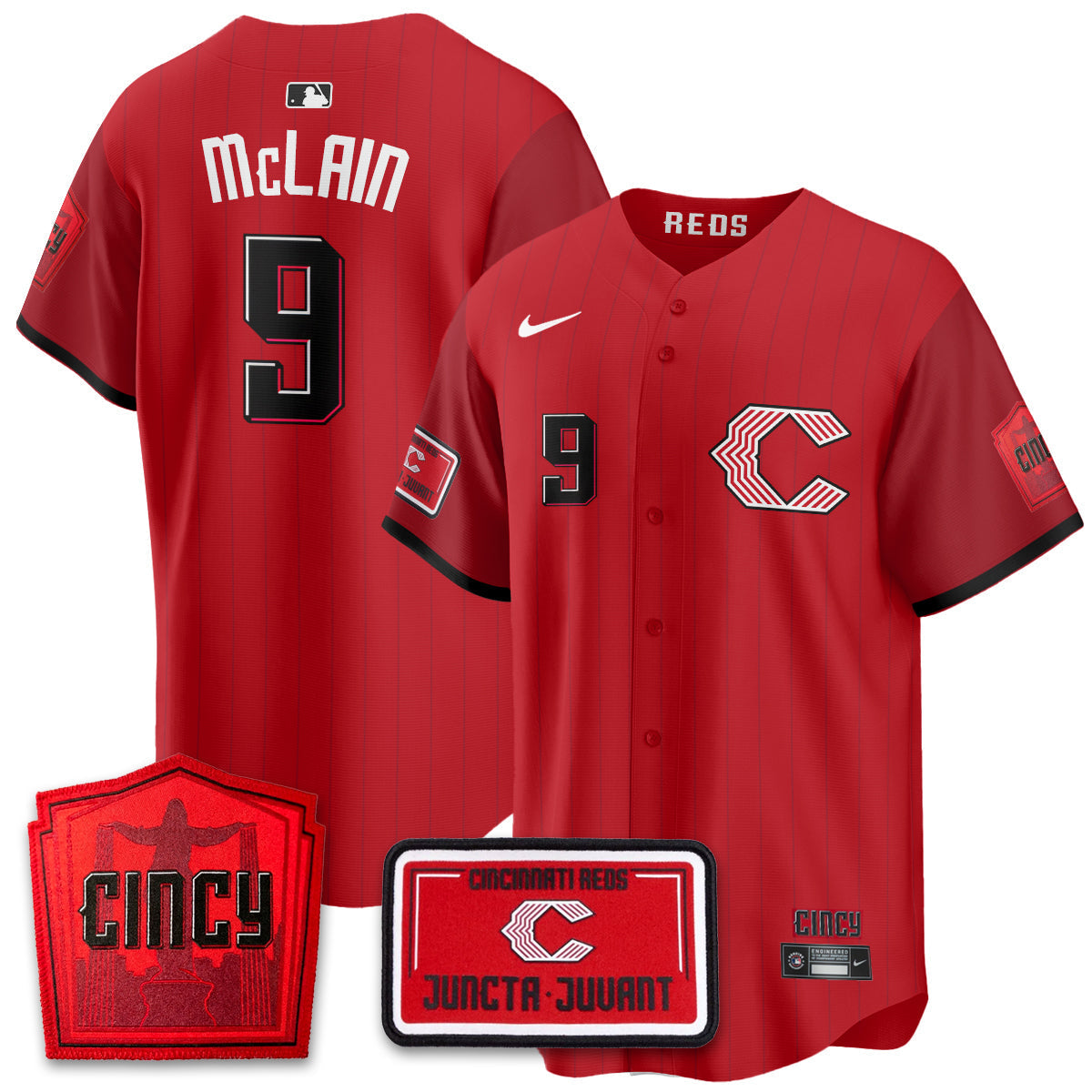 Cincinnati Reds 2026 City Connect Limited Premier Vapor Jersey - Stitched