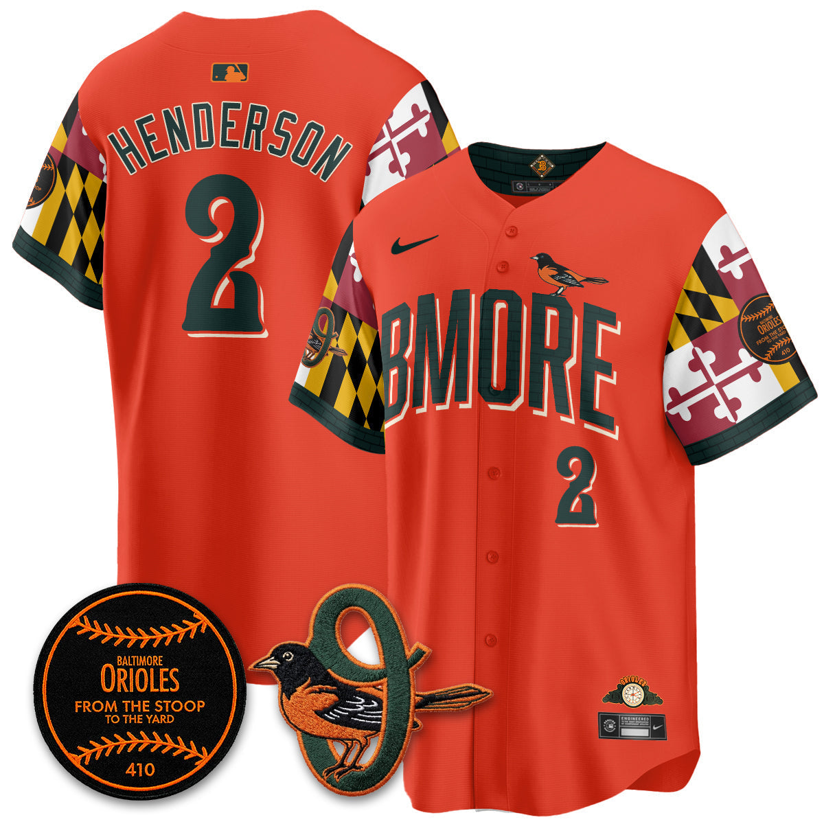 Baltimore Orioles x Maryland State Flag 2026 Vapor Jersey - Stitched-Cuztomshoes