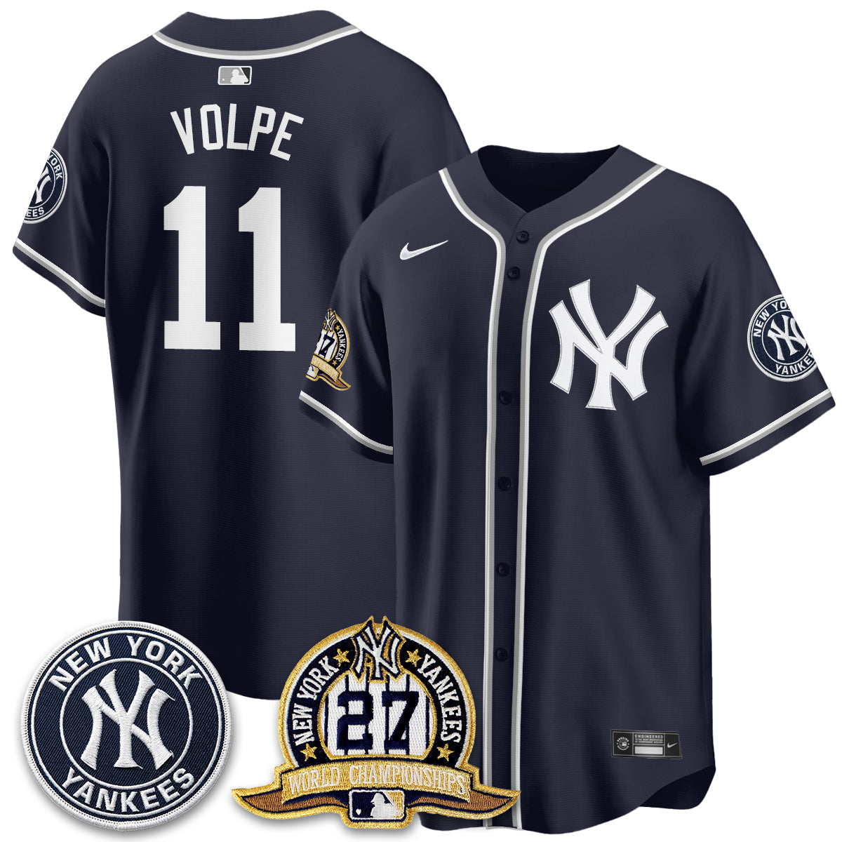 New York Yankees 2026 Black Out Style Vapor Limited Jersey - Stitched