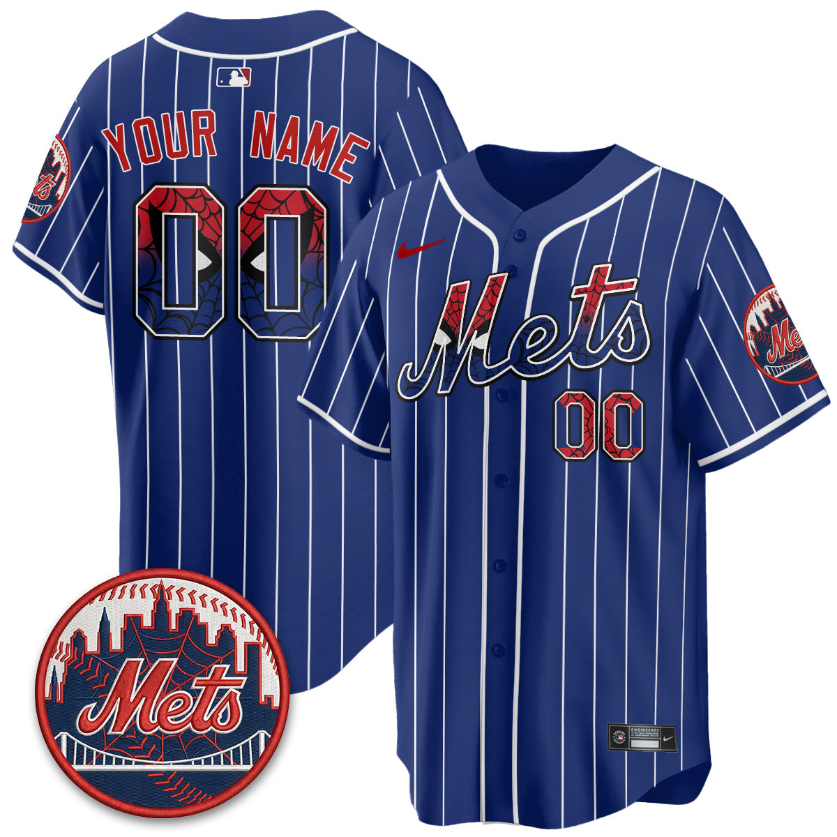 New York Mets x Web-Head Vapor Premier Limited Custom Jersey - Stitched V2