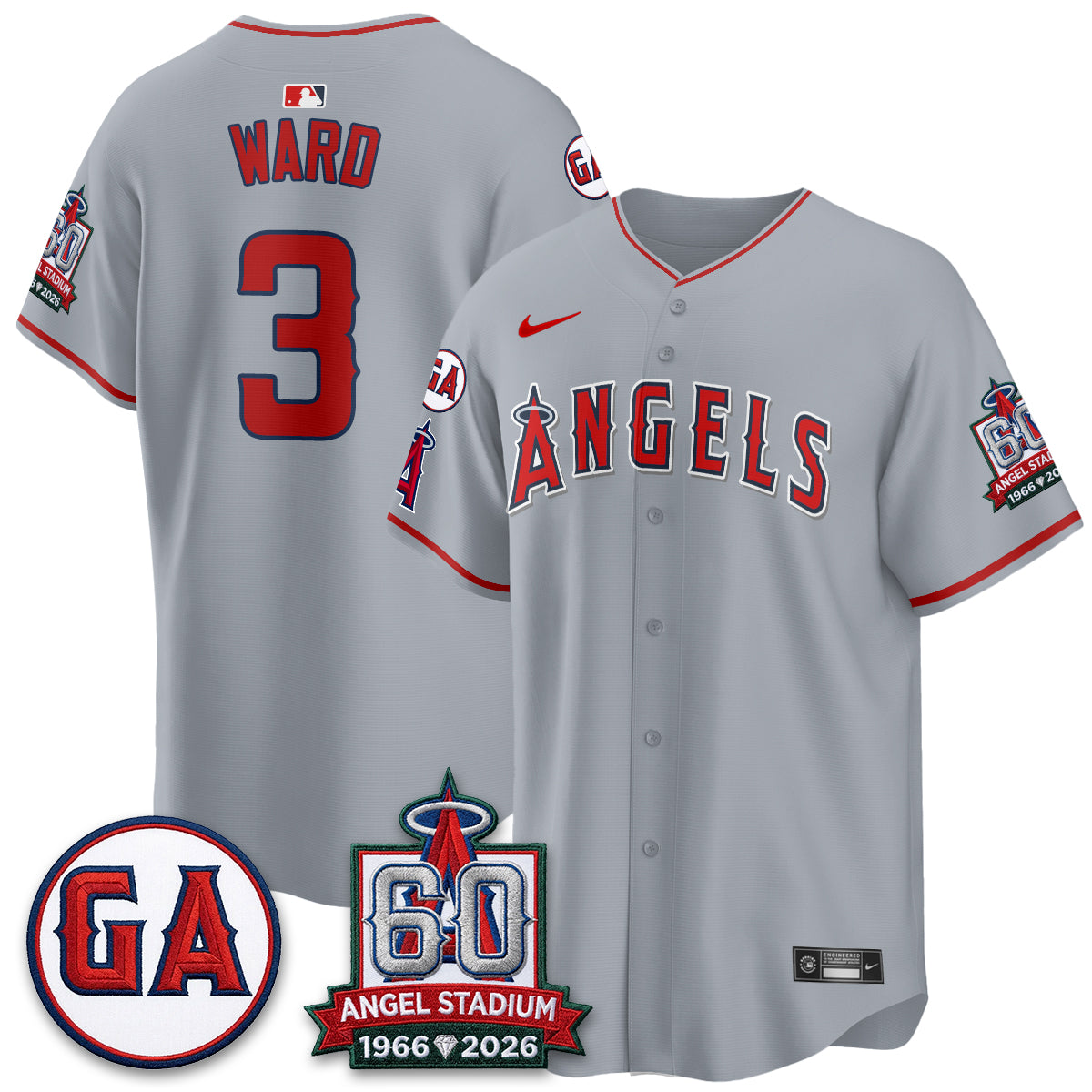Los Angeles Angels 60th Anniversary Vapor Jersey - Stitched V3-Cuztomshoes