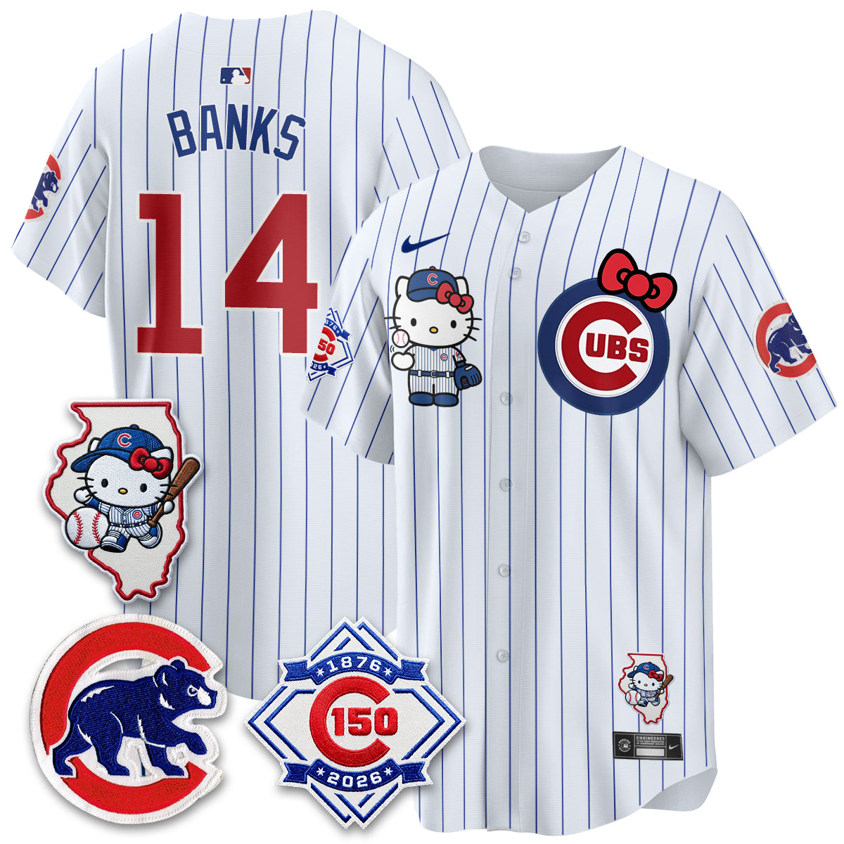Chicago Cubs x Meow KT Vapor Premier Limited Jersey - Stitched V2
