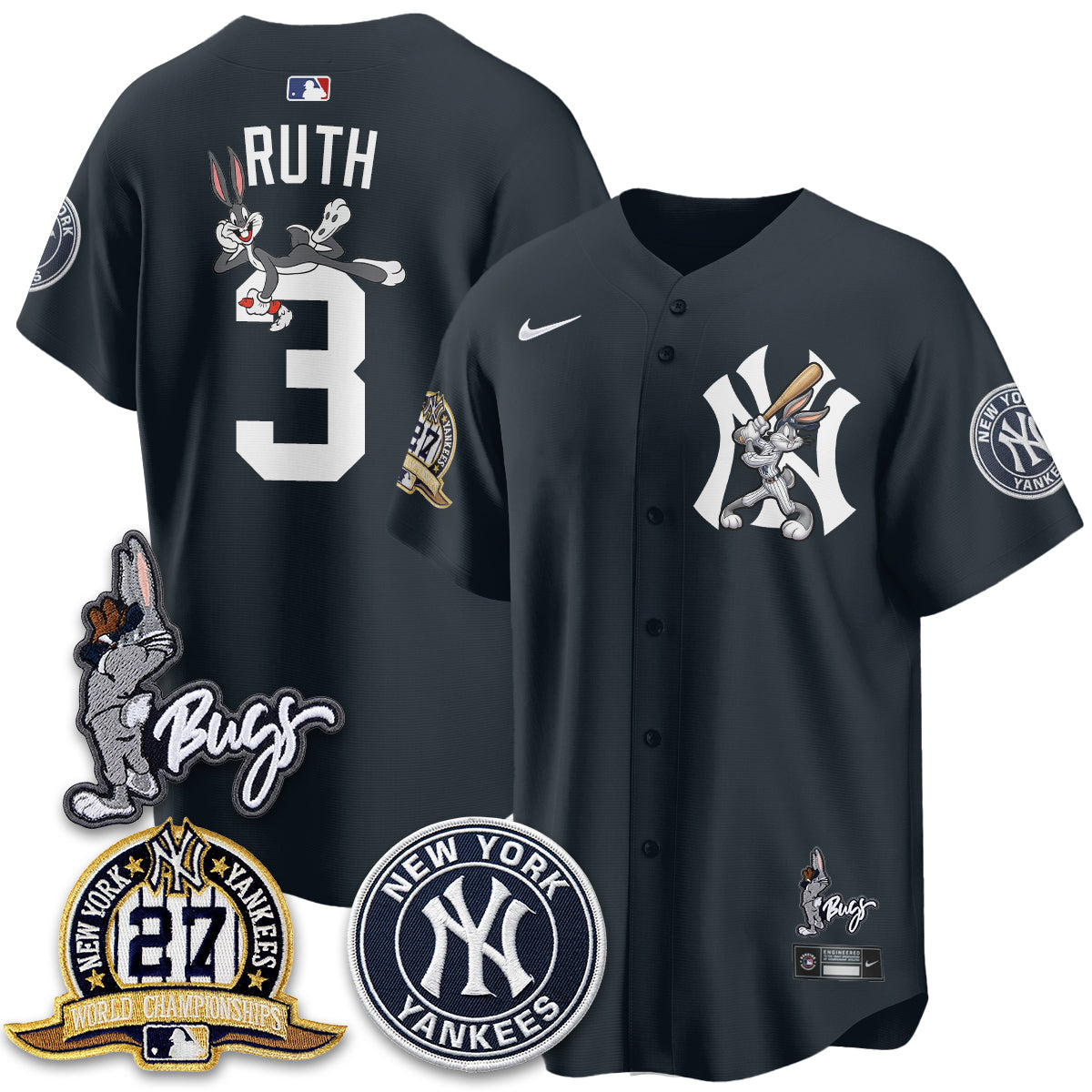 New York Yankees Bunny Vapor Limited Jersey - Stitched