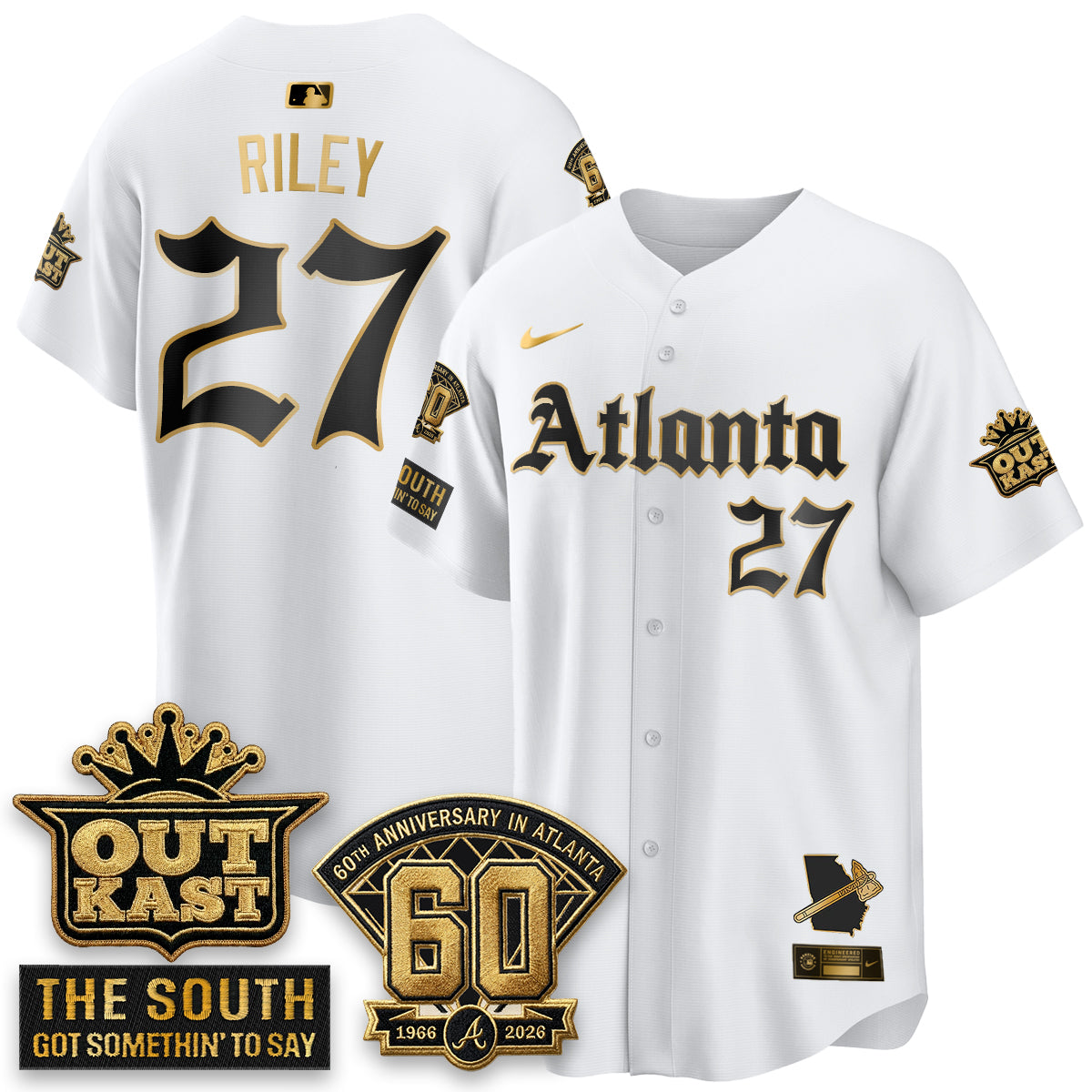 Atlanta Braves 2026 Gothic Edition Vapor Limited Jersey - Stitched