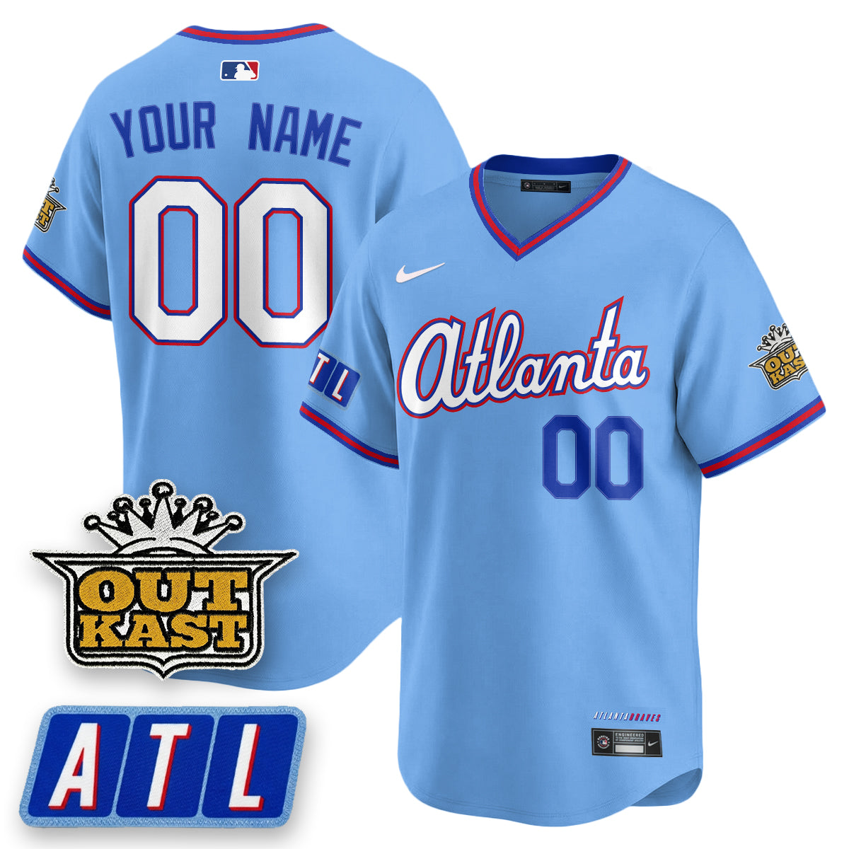 Atlanta Braves 2026 City Connect x Outkast Patch Vapor Limited Custom Jersey - Stitched-Cuztomshoes