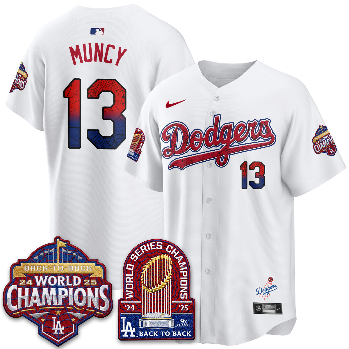 Los Angeles Dodgers x Web-Head 2026 Vapor Jersey - Stitched