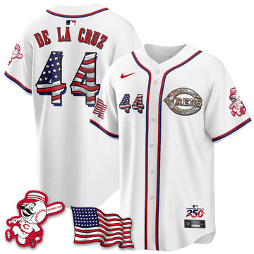Cincinnati Reds 2026 Independence Day USA Vapor Limited Jersey - Stitched