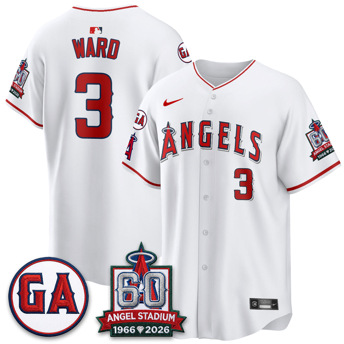 Los Angeles Angels 60th Anniversary Vapor Jersey - Stitched V3-Cuztomshoes