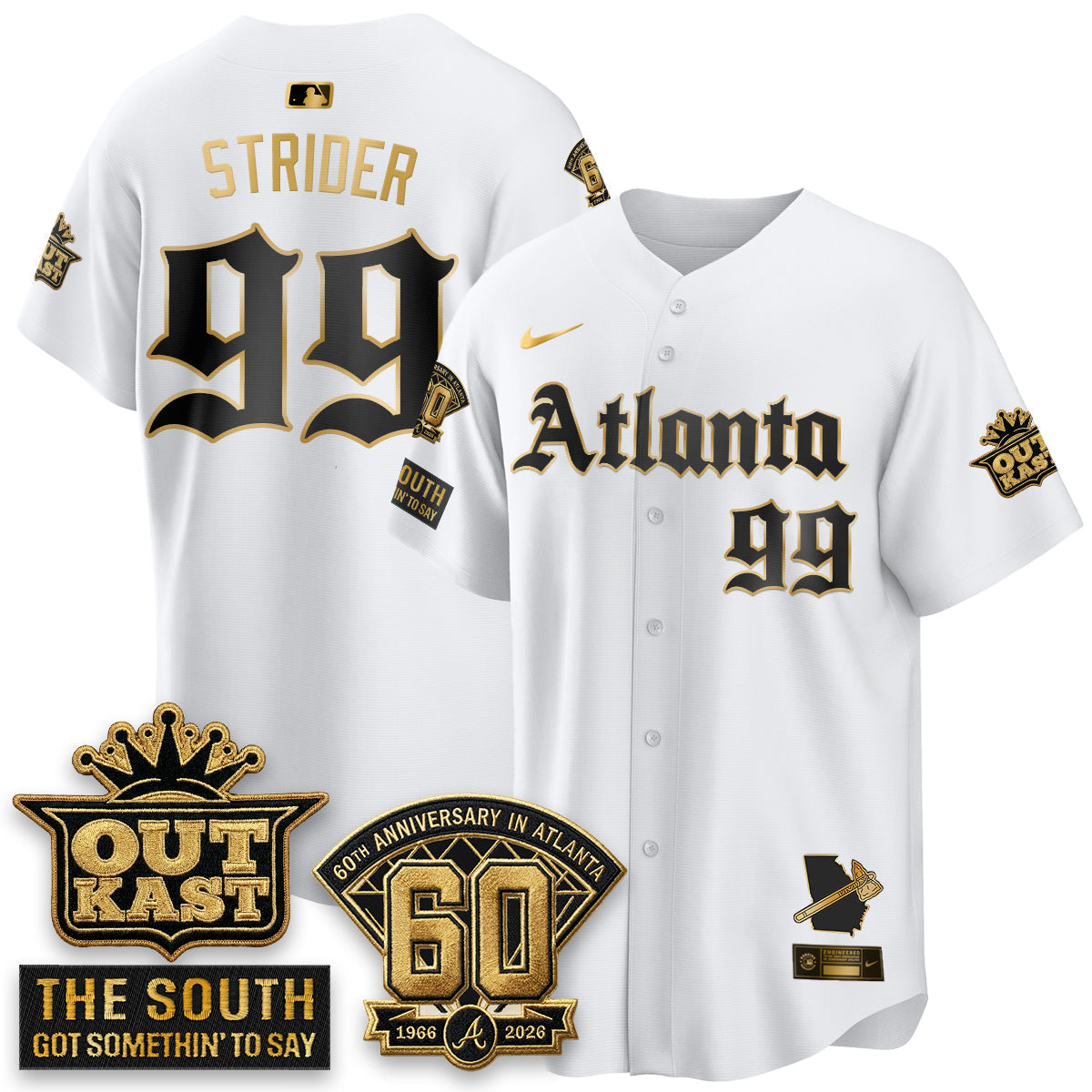 Atlanta Braves 2026 Gothic Edition Vapor Limited Jersey - Stitched