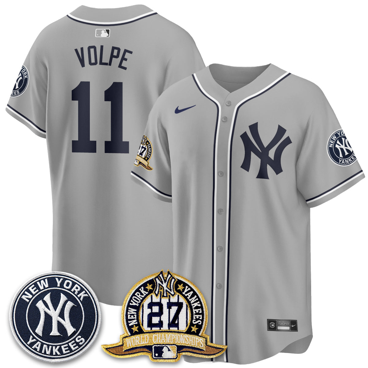 New York Yankees 2026 Black Out Style Vapor Limited Jersey - Stitched