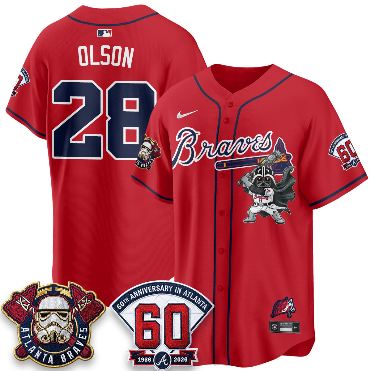Atlanta Braves x SW Vapor Limited Jersey - Stitched
