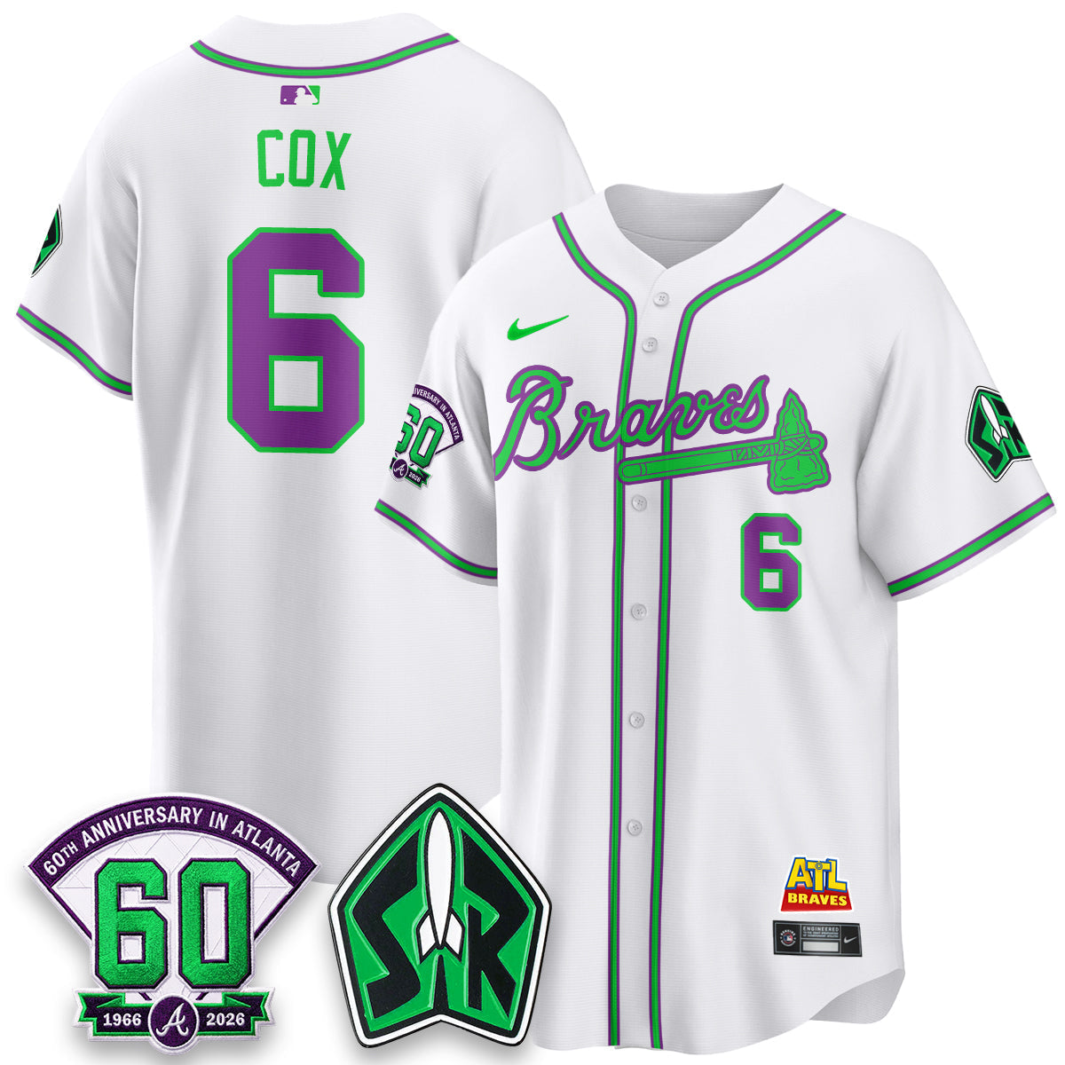 Atlanta Braves 60th Anniversary Space Ranger Edition Vapor Limited Jersey - Stitched