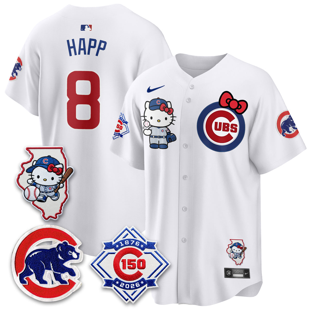 Chicago Cubs x Meow KT Vapor Premier Limited Jersey - Stitched V2