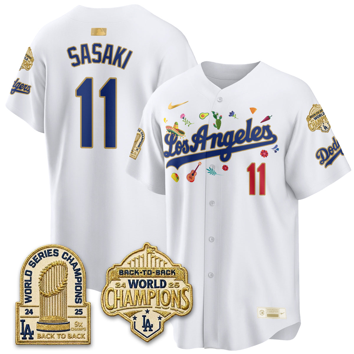 Los Angeles Dodgers Mexican Heritage 2026 Premier Limited Vapor Jersey - Stitched-Cuztomshoes