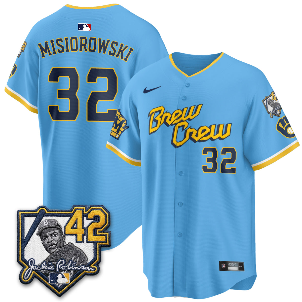 Milwaukee Brewers 2026 New Era Vapor Limited Jersey - Stitched-Cuztomshoes