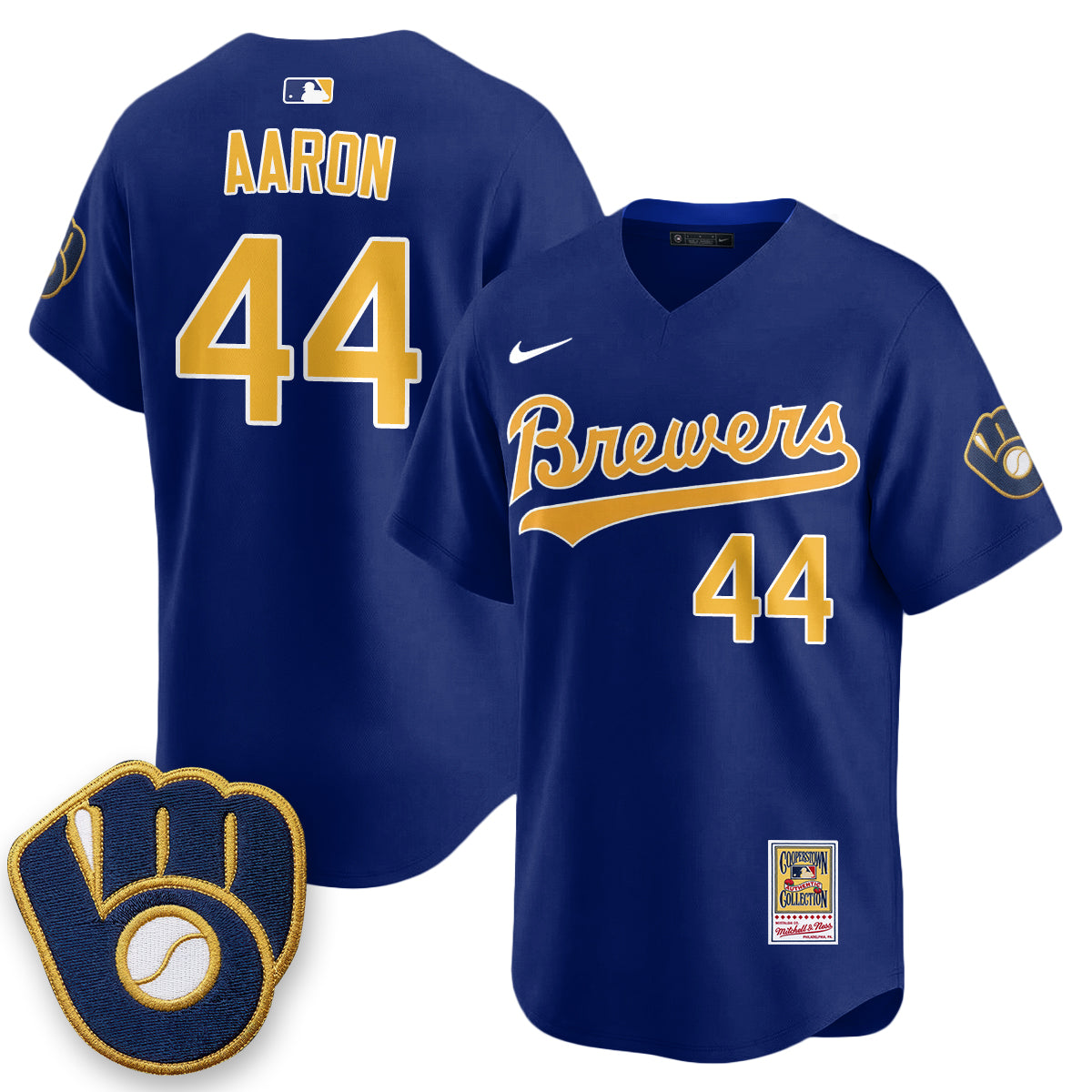 Milwaukee Brewers "Legacy Edition" Vapor Jersey - Stitched-Cuztomshoes