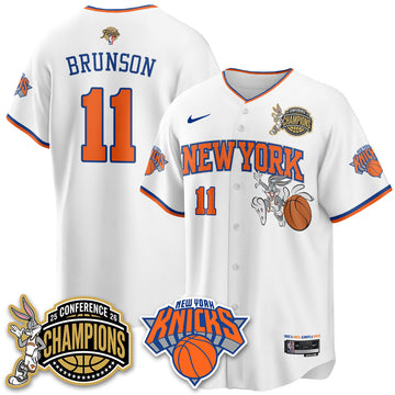 New York Knicks 2026 Basketball Finals x Bunny Vapor Jersey V2- Stitched-Cuztomshoes