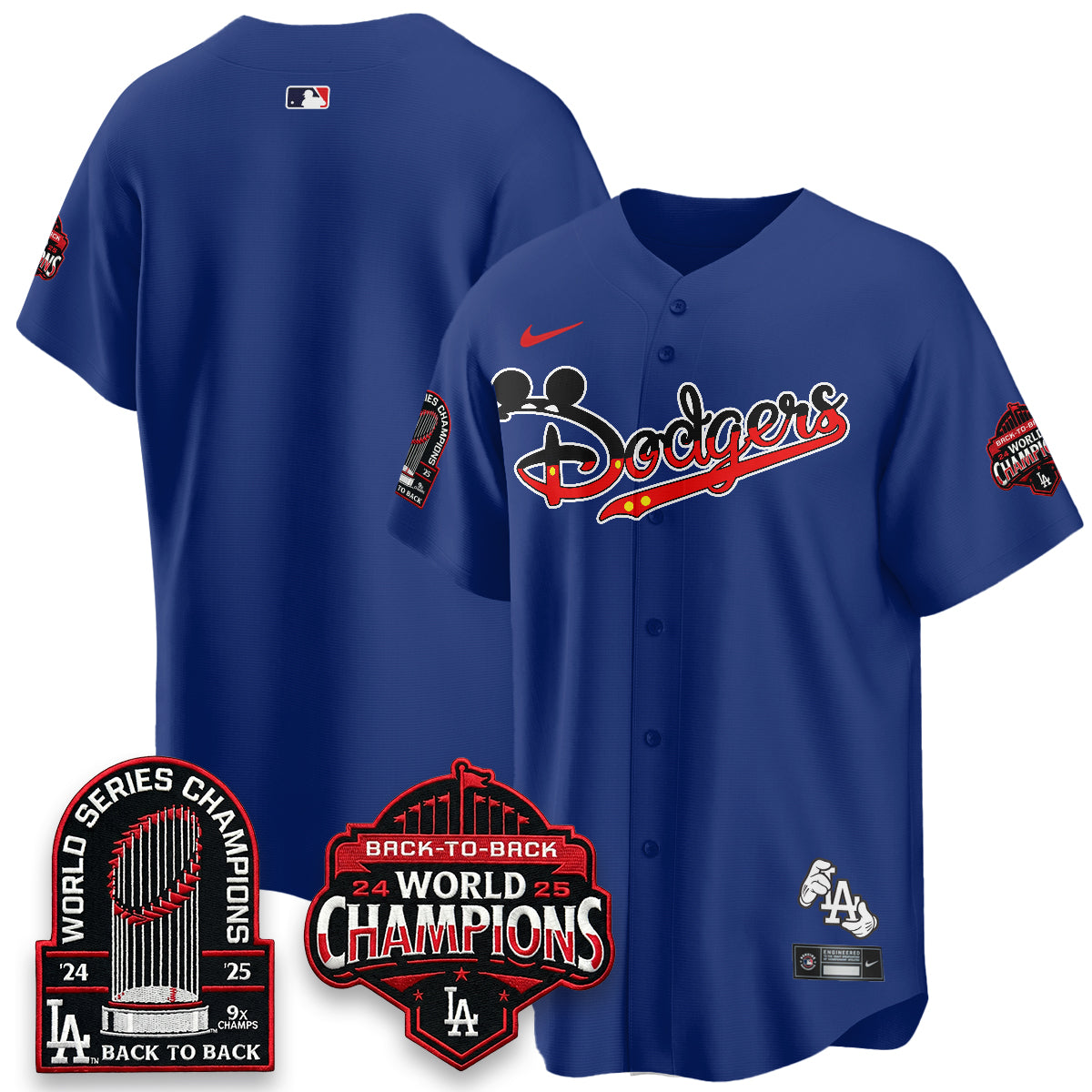 Los Angeles Dodgers x Mouse Vapor Limited Jersey- Stitched-Cuztomshoes
