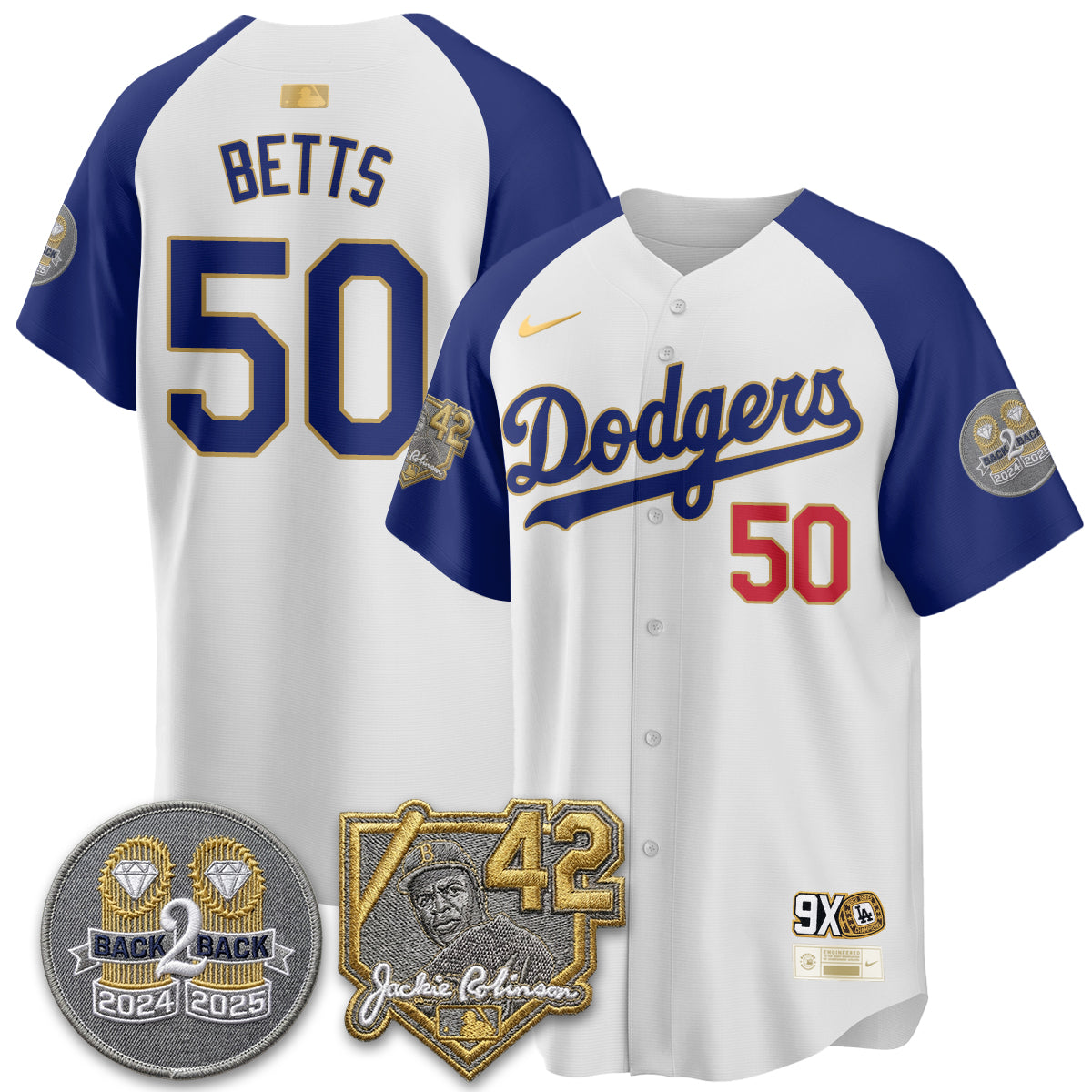 Los Angeles Dodgers - 2026 Jackie Robinson Day Vapor Limited Jersey - Stitched-Cuztomshoes
