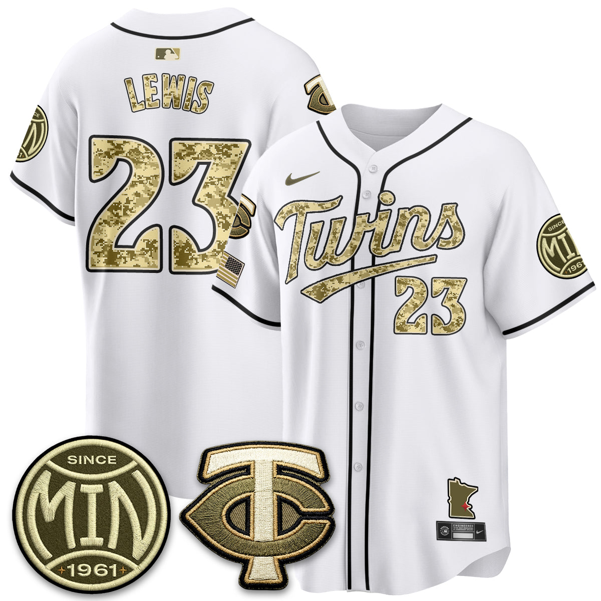 Minnesota Twins 2026 Armed Forces Day Jersey - Stitched