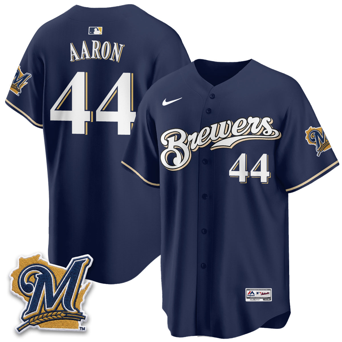 Milwaukee Brewers "Legacy Edition" Vapor Jersey - Stitched-Cuztomshoes