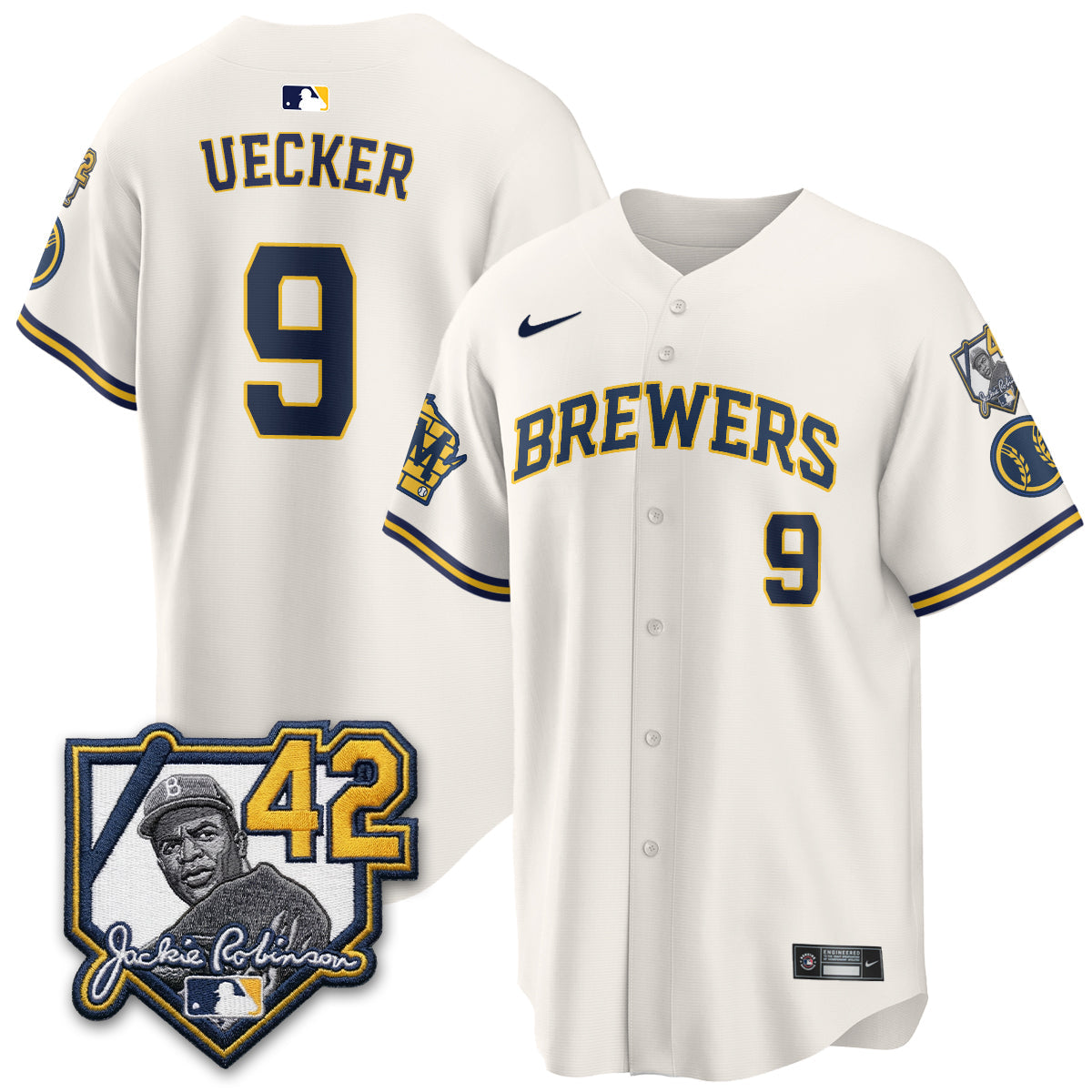 Milwaukee Brewers 2026 New Era Vapor Limited Jersey - Stitched-Cuztomshoes