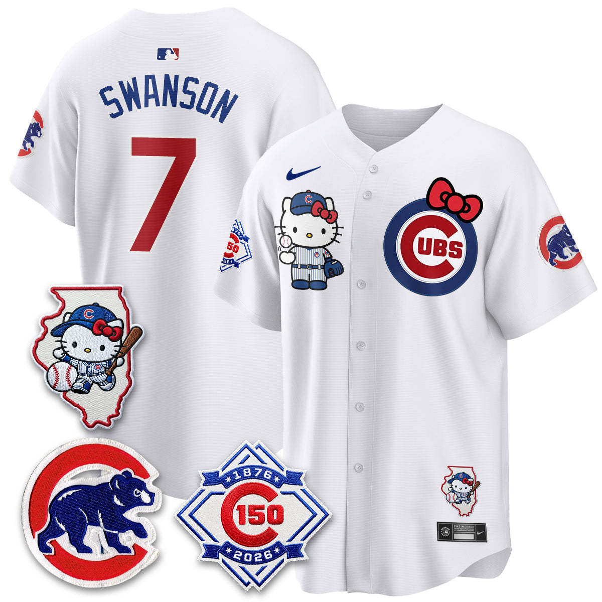 Chicago Cubs x Meow KT Vapor Premier Limited Jersey - Stitched V2