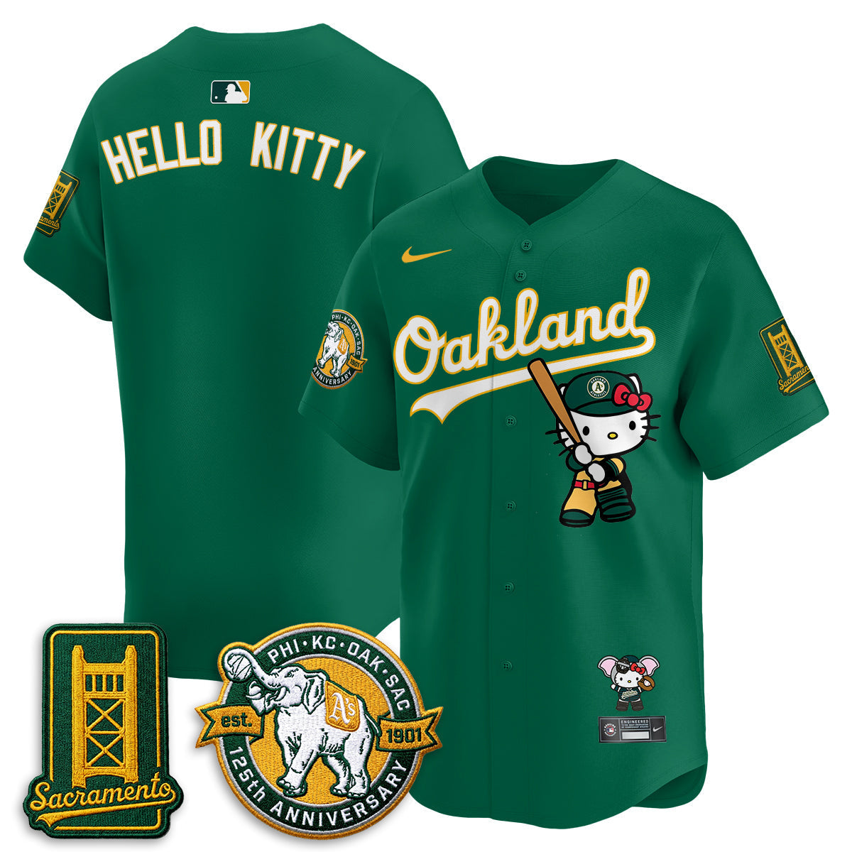 Athletics x Meow KT 2026 Vapor Limited Jersey - Stitched