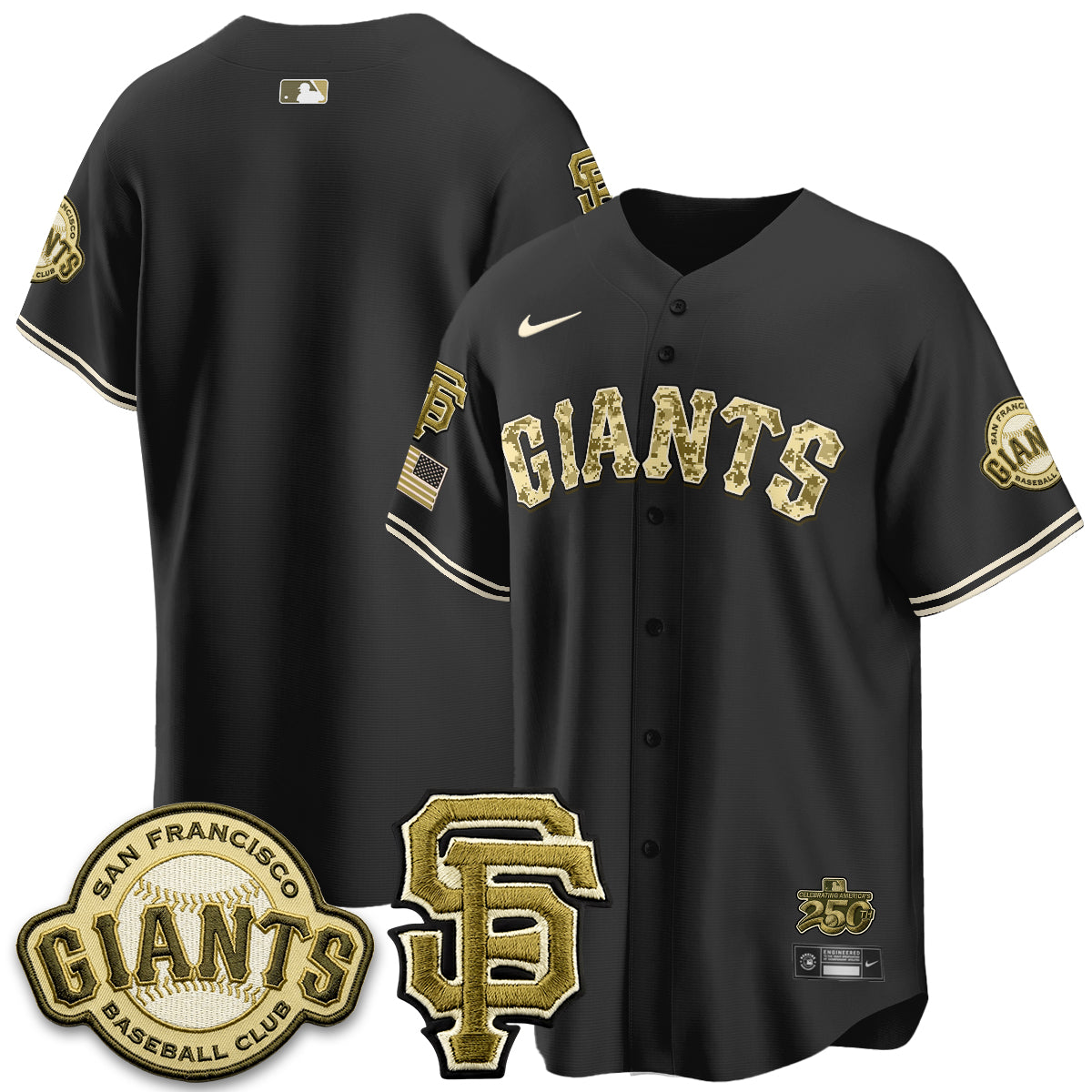 San Francisco Giants 2026 Armed Forces Day Jersey V2 - Stitched