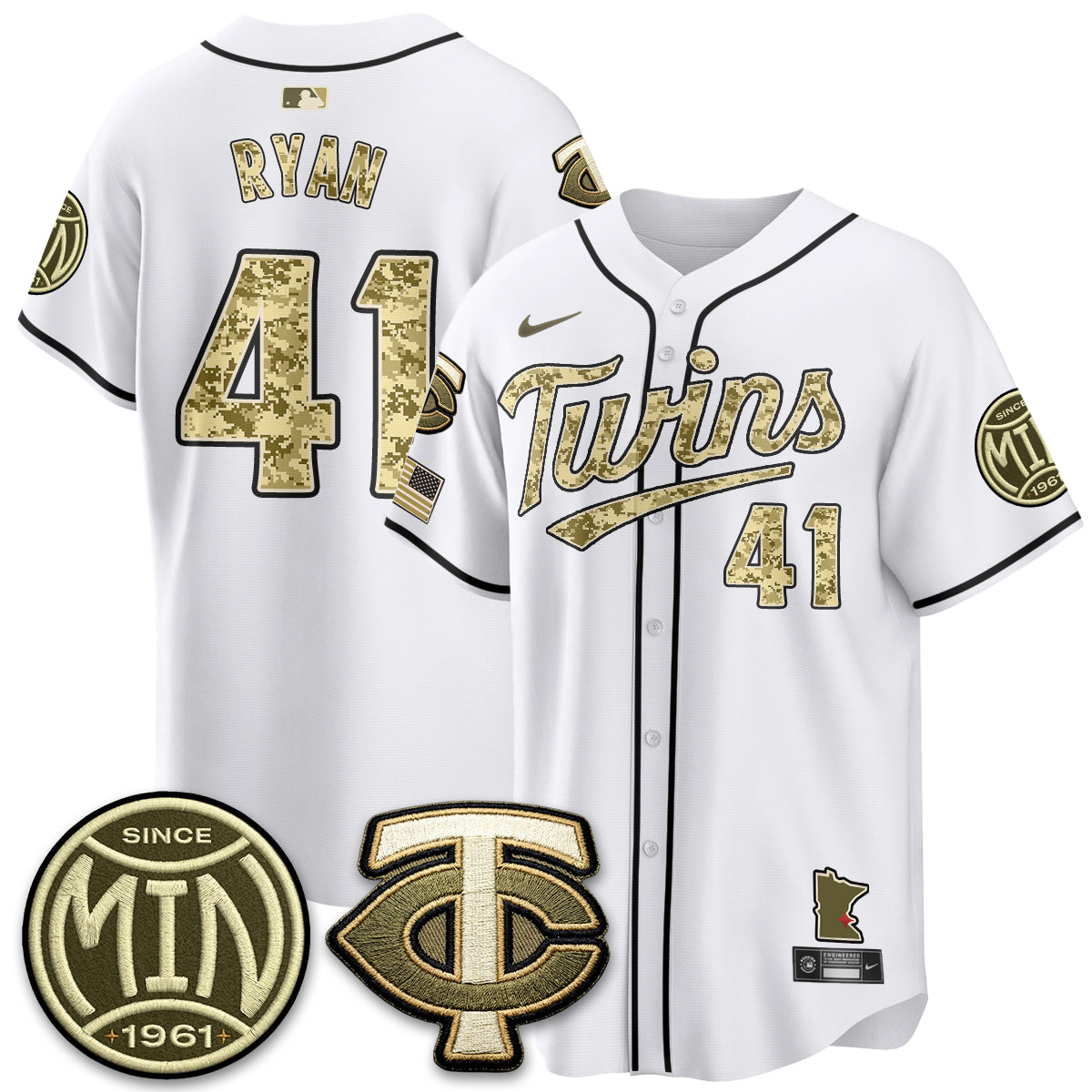 Minnesota Twins 2026 Armed Forces Day Jersey - Stitched