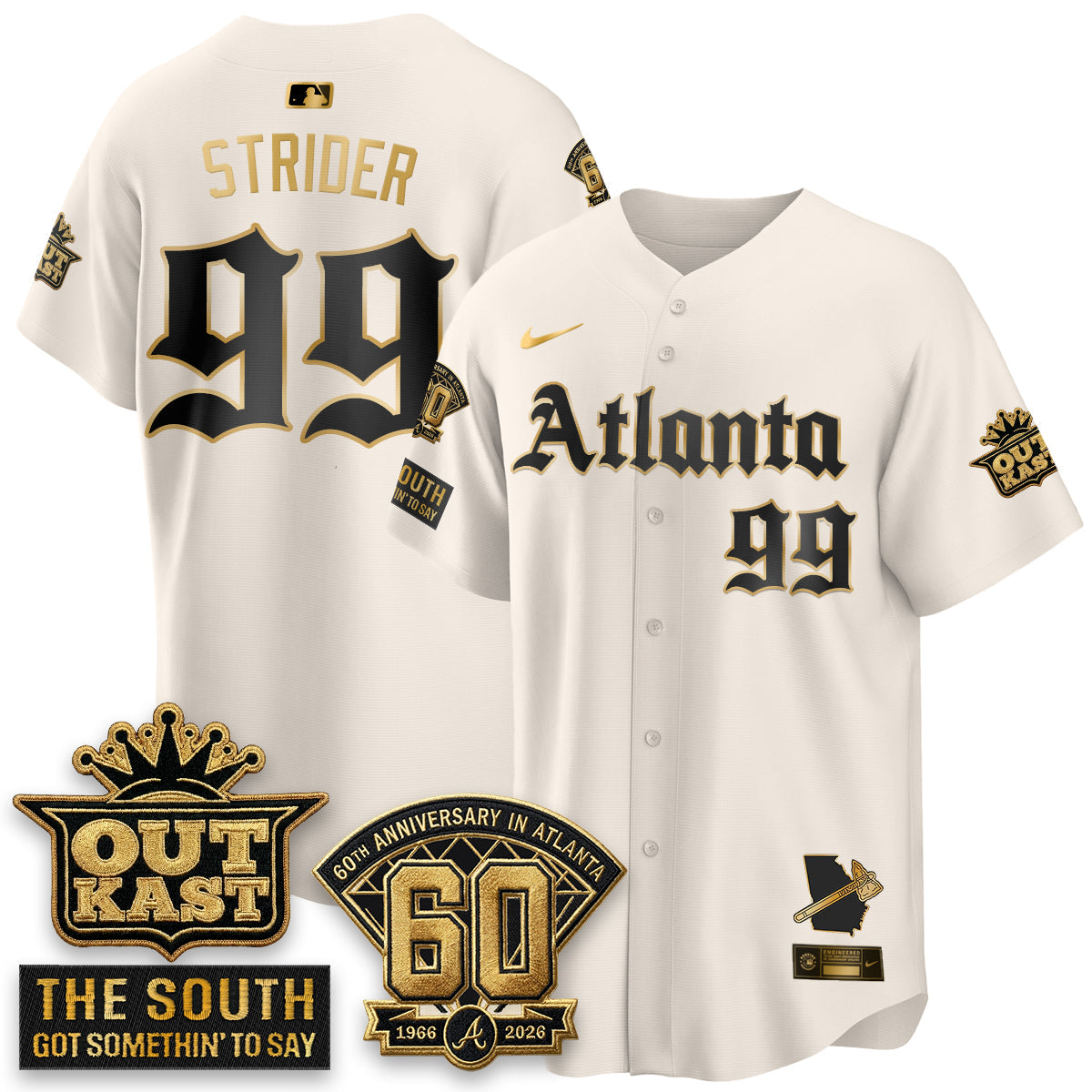 Atlanta Braves 2026 Gothic Edition Vapor Limited Jersey - Stitched