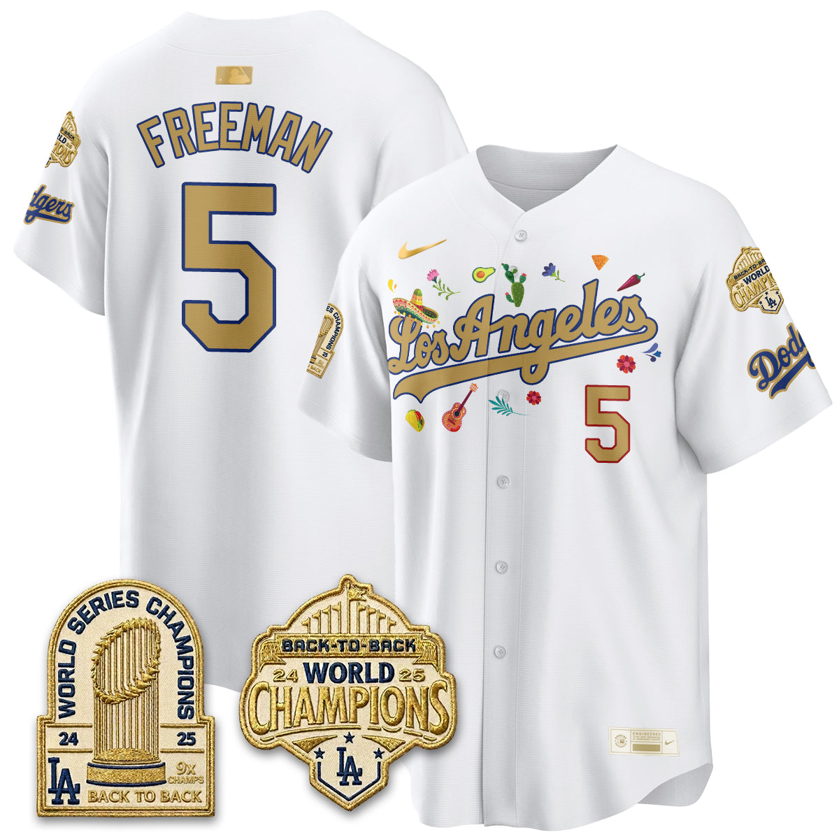 Los Angeles Dodgers Mexican Heritage 2026 Premier Limited Vapor Jersey - Stitched-Cuztomshoes
