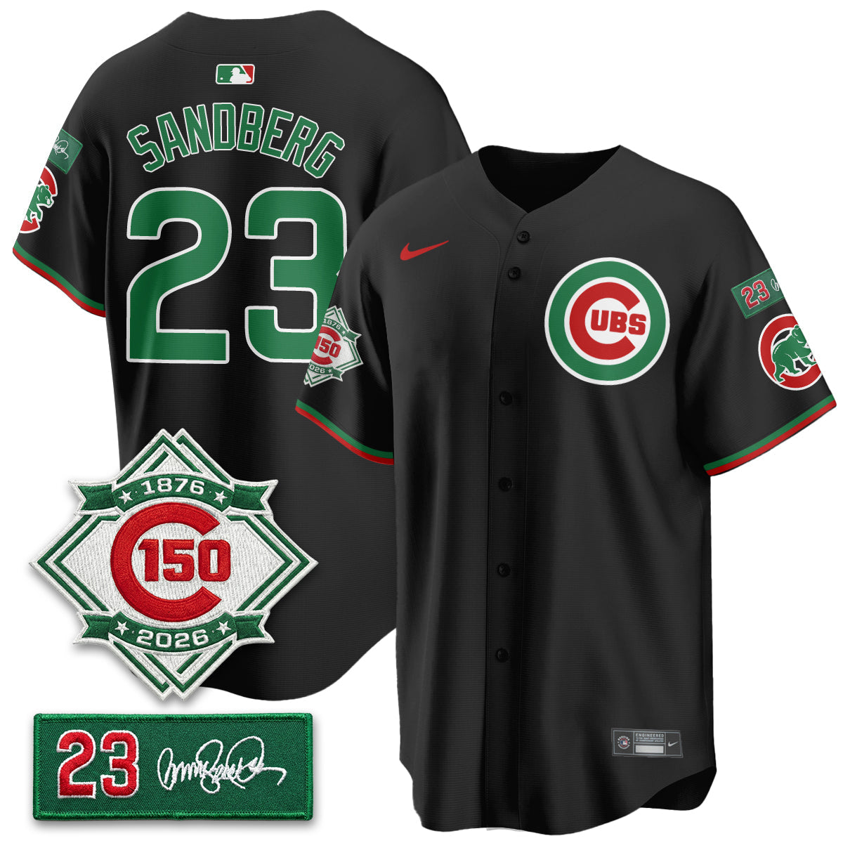 Chicago Cubs Limited Mexico Jersey - 150th Anniversary + Ryne Sandberg Tribute Patch Stitched